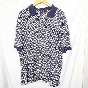 Polo Ralph Lauren Mens Soft Cotton Shirt Sleeve Polo Shirt Star Blue White 3XLT